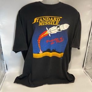 vintage standard missile tacticak design t shirt